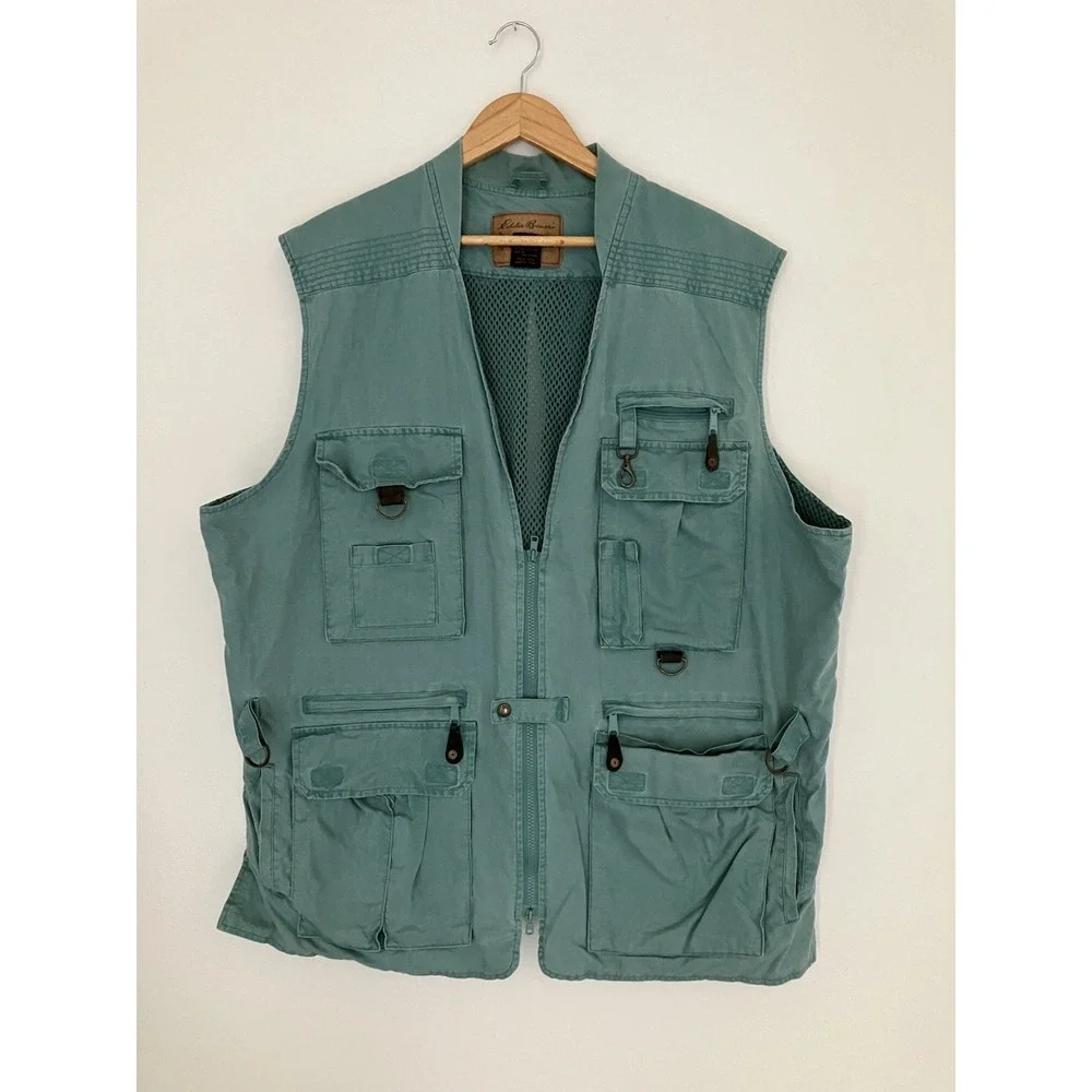 Eddie Bauer Outdoor Outfitter Multi-Pocket Fly Fishing Utility Vest 2XL